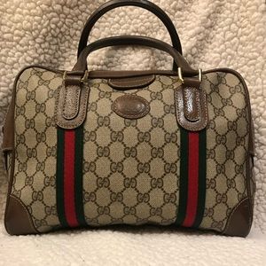 Vintage Gucci Boston Satchel handbag